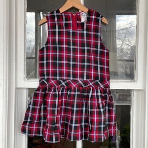 Vintage Carters plaid school girl dress
